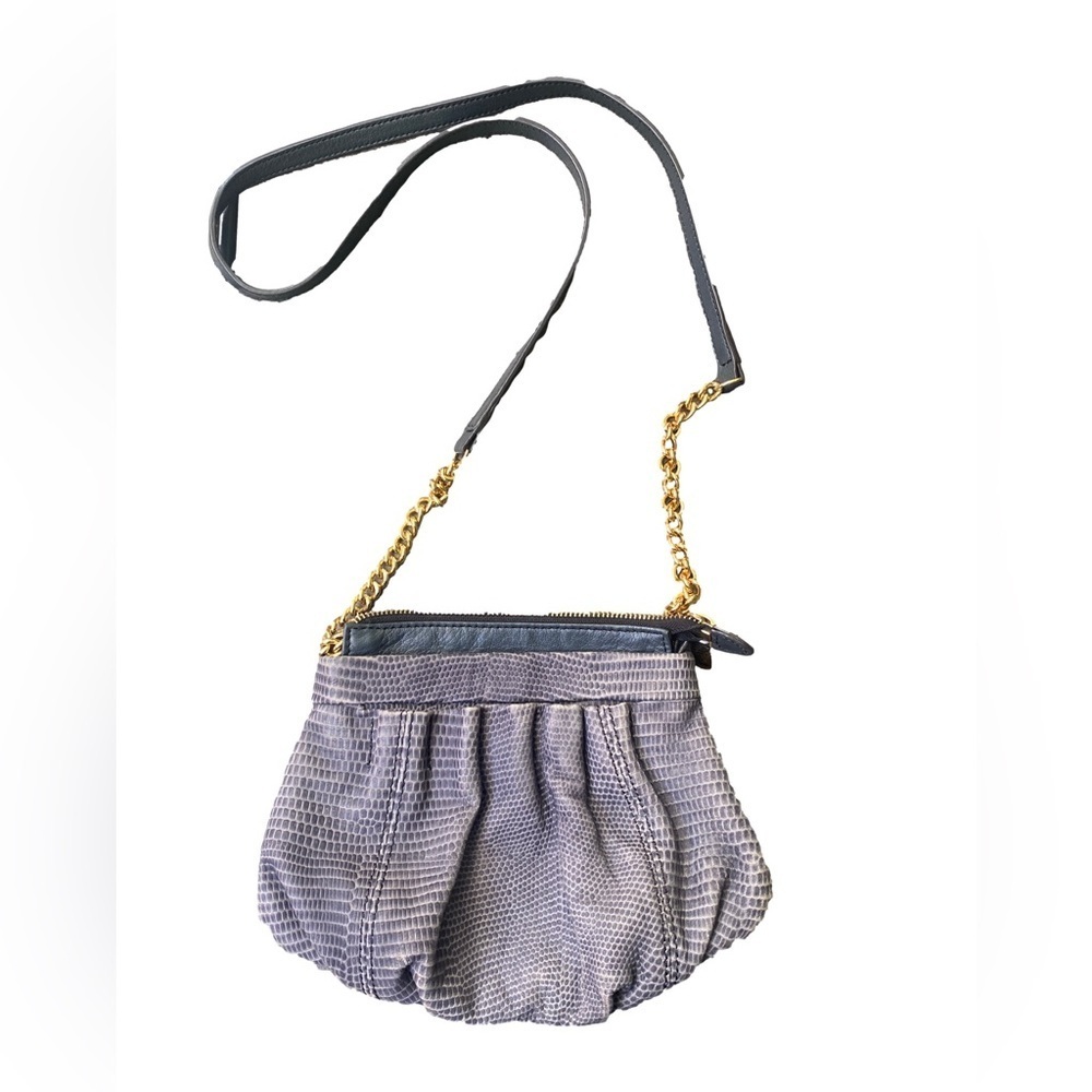 B. Makowsky leather crossbody chain link strap bag